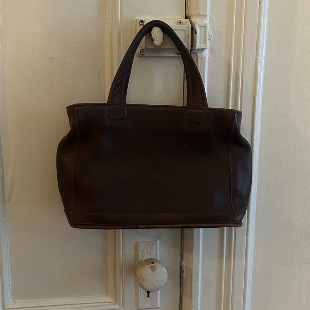 Coach Brown Leather Tote Bag